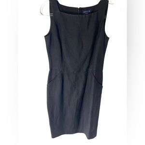 Ann Taylor Black Dress Size 4 Classic basic work party cocktail outfit